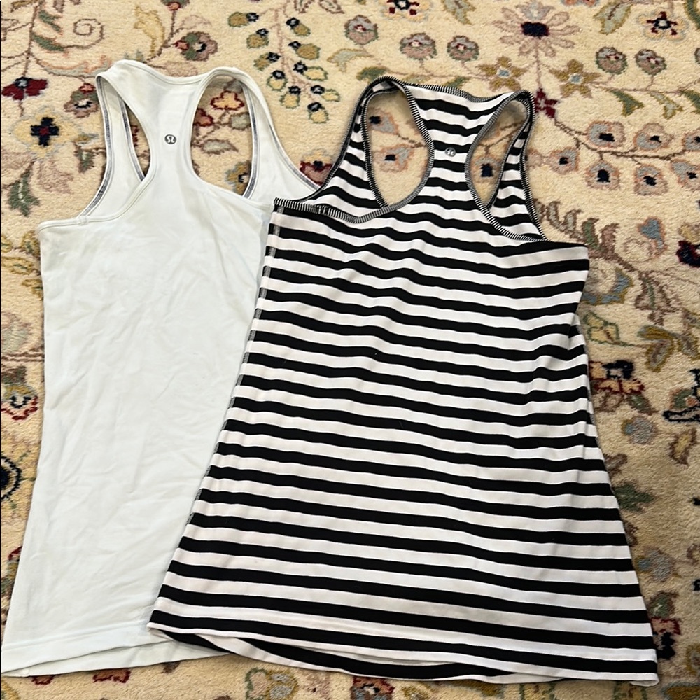 Lot of 2 Lululemon racerback tank tops